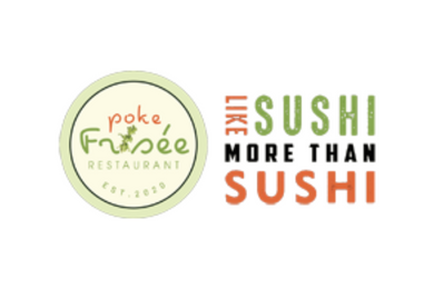Poke Frisee poke sushi logo